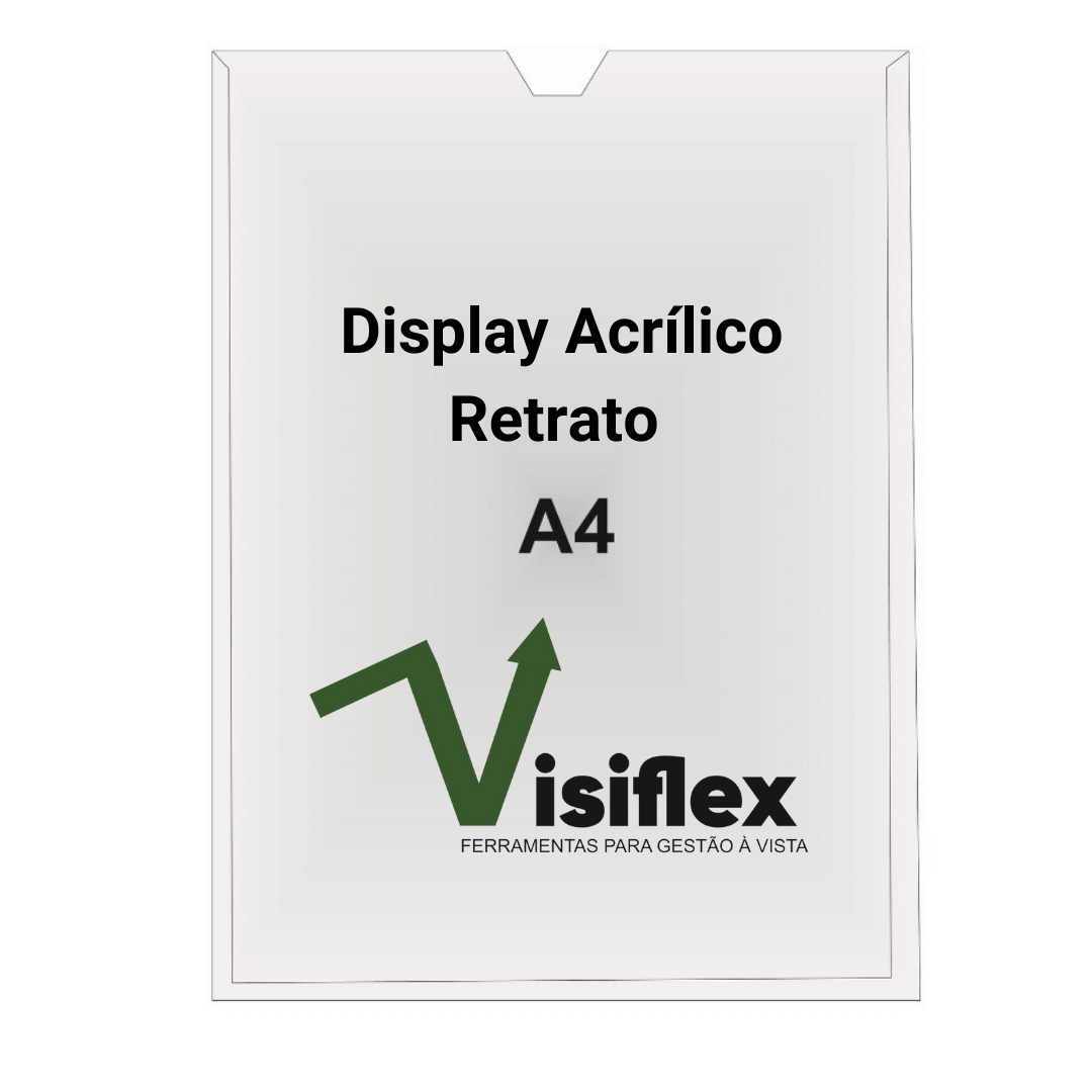 Imagem ilustrativa de Display acrílico a4 para avisos